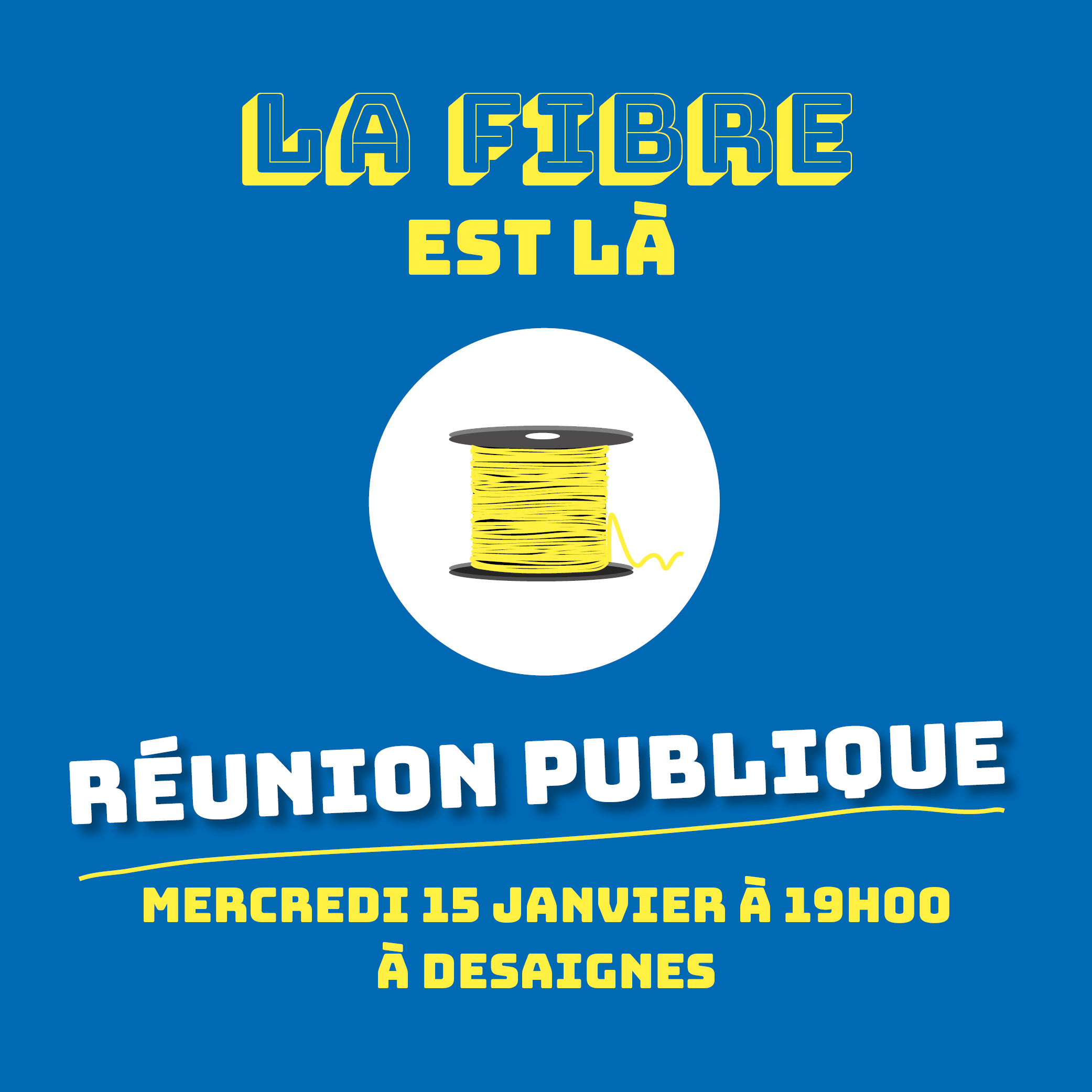 Réunion publique fibre à Desaignes, Lamastre, Nozieres, Saint-Bathélémy-Grozon !