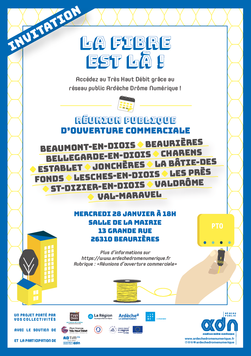 Flyers Réunion publique Beaurières