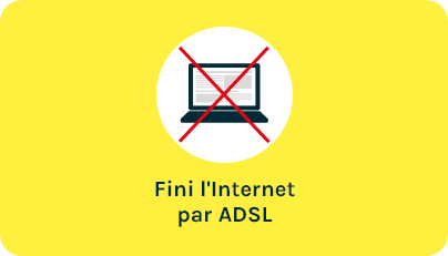 illustration fini l'internet par ADSL