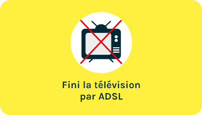 illustration fini la tv par adsl