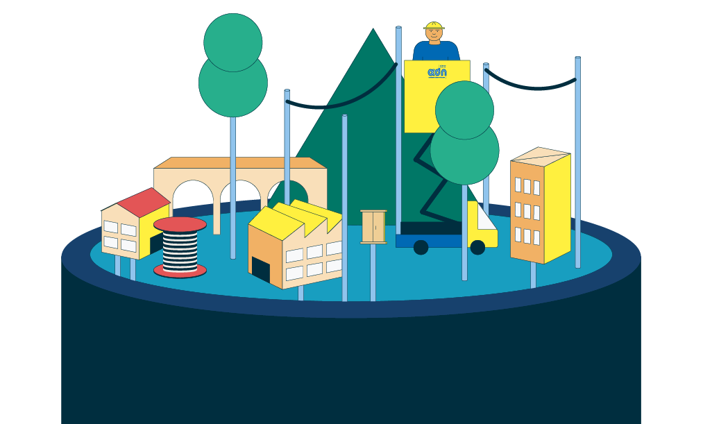 Illustration page le projet FTTH