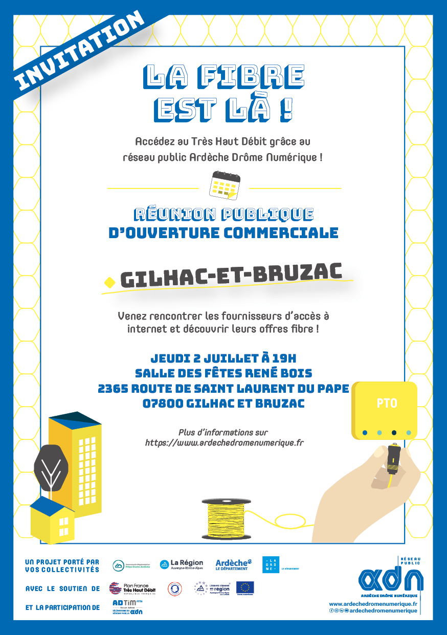 affiche invitation RP gilhac-et-bruzac