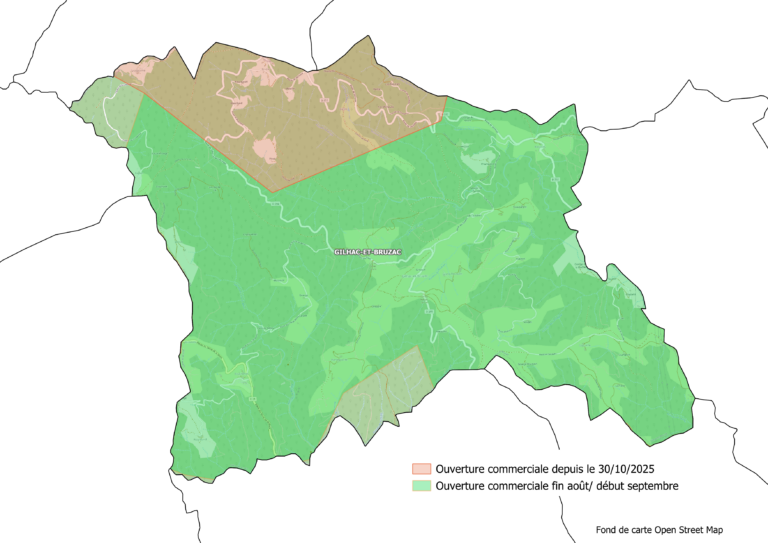 Carte CP annonce RP Gilhac-Bruzac