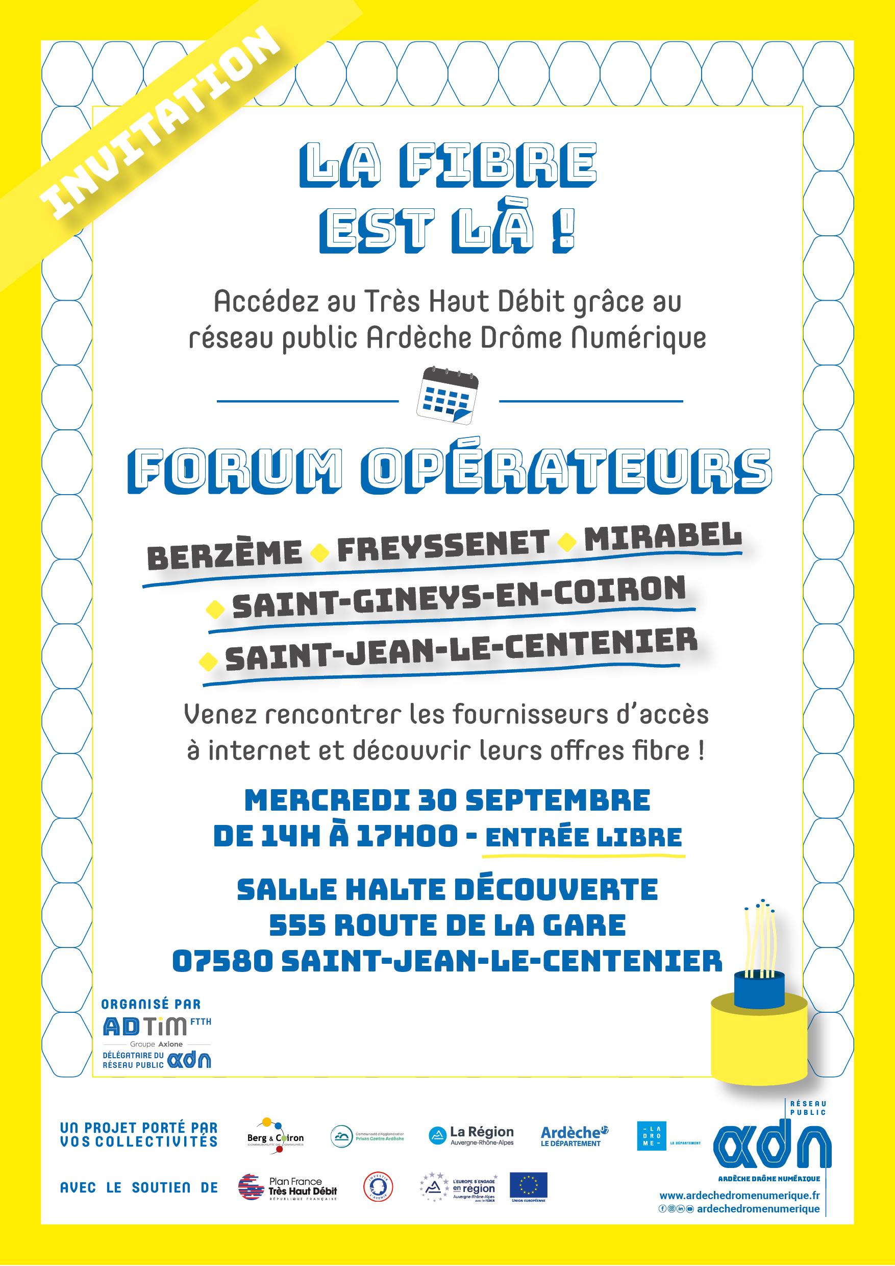 Affiche forum opérateurs Saint-Jean-le-Centenier
