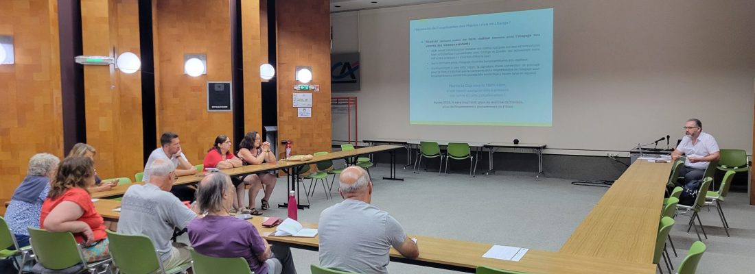 Bandeau rencontre avec les Maires du Bassin d'Aubenas