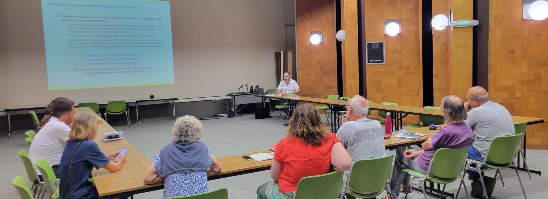 Bandeau rencontre avec la Mairie de Privas déploiement fibre