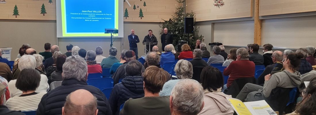 Bandeau retour réunion publique Desaignes